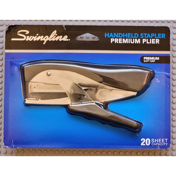 Swingline 29950 Premium Hand Stapler 20-Sheet Capacity Black/Chrome/Gray NEW‎ - Picture 1 of 3